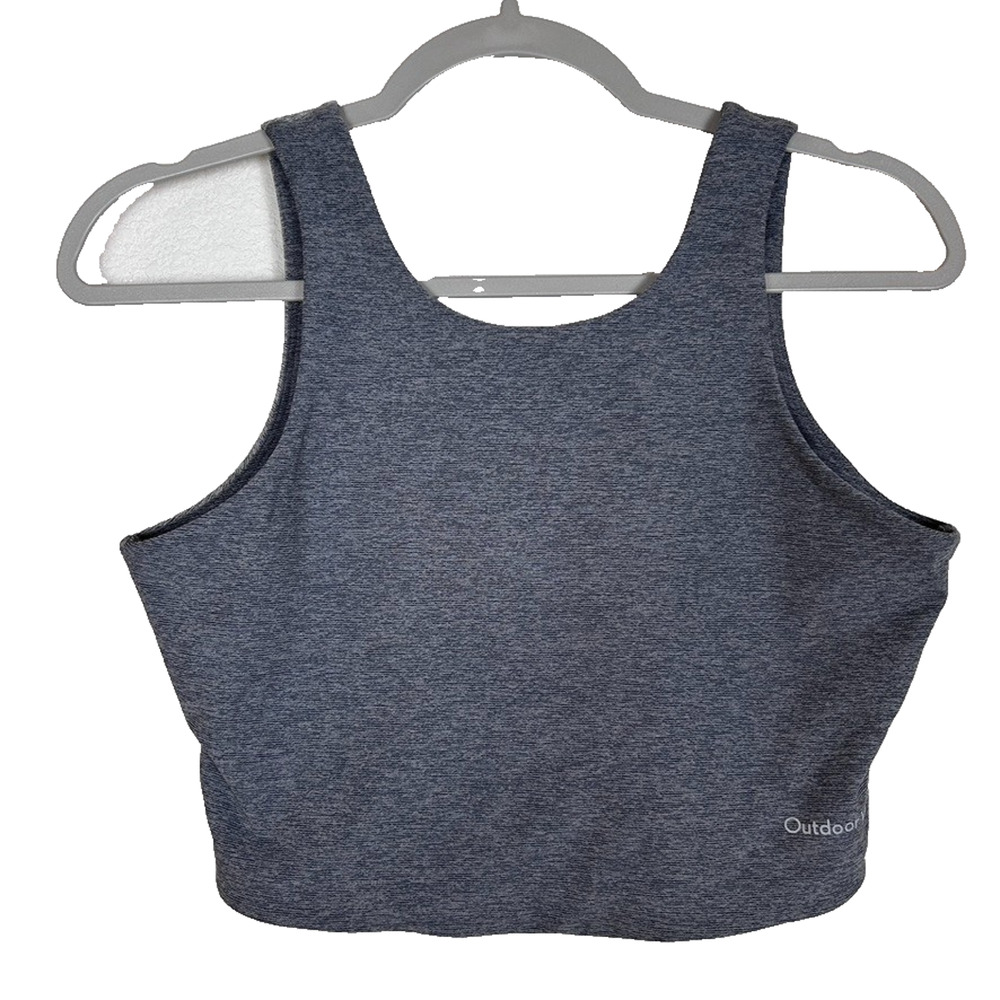 Outdoor Voices Womens M Venus Crop bra color block gray